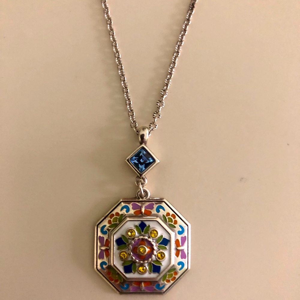 New with tags Brighton necklace with colorful pendant